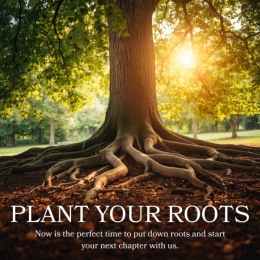 tree with quote at bottom
